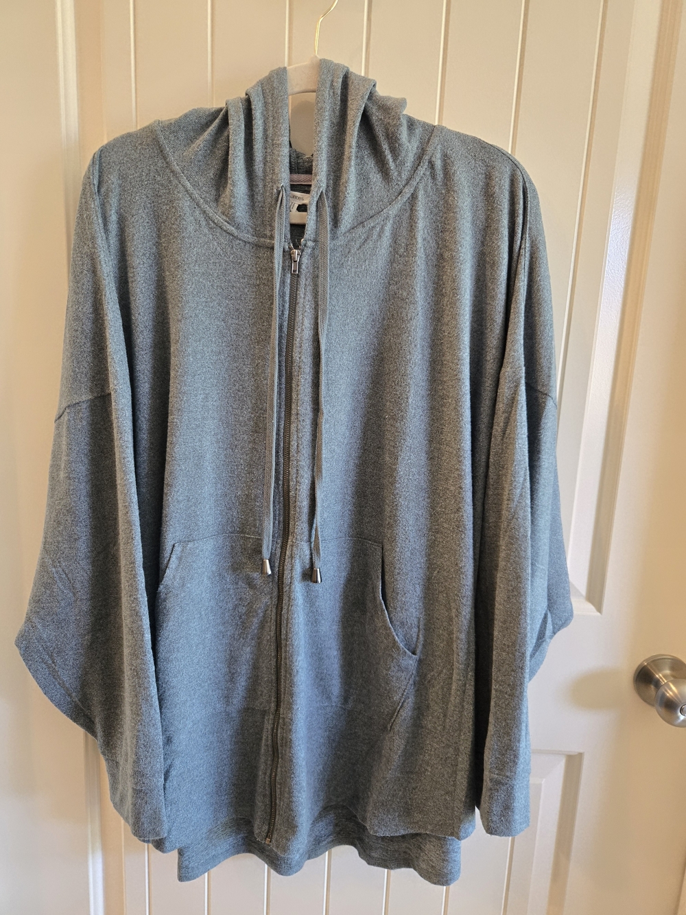 Maurices Green Zip-Front Hooded Sweatshirt Size 4x